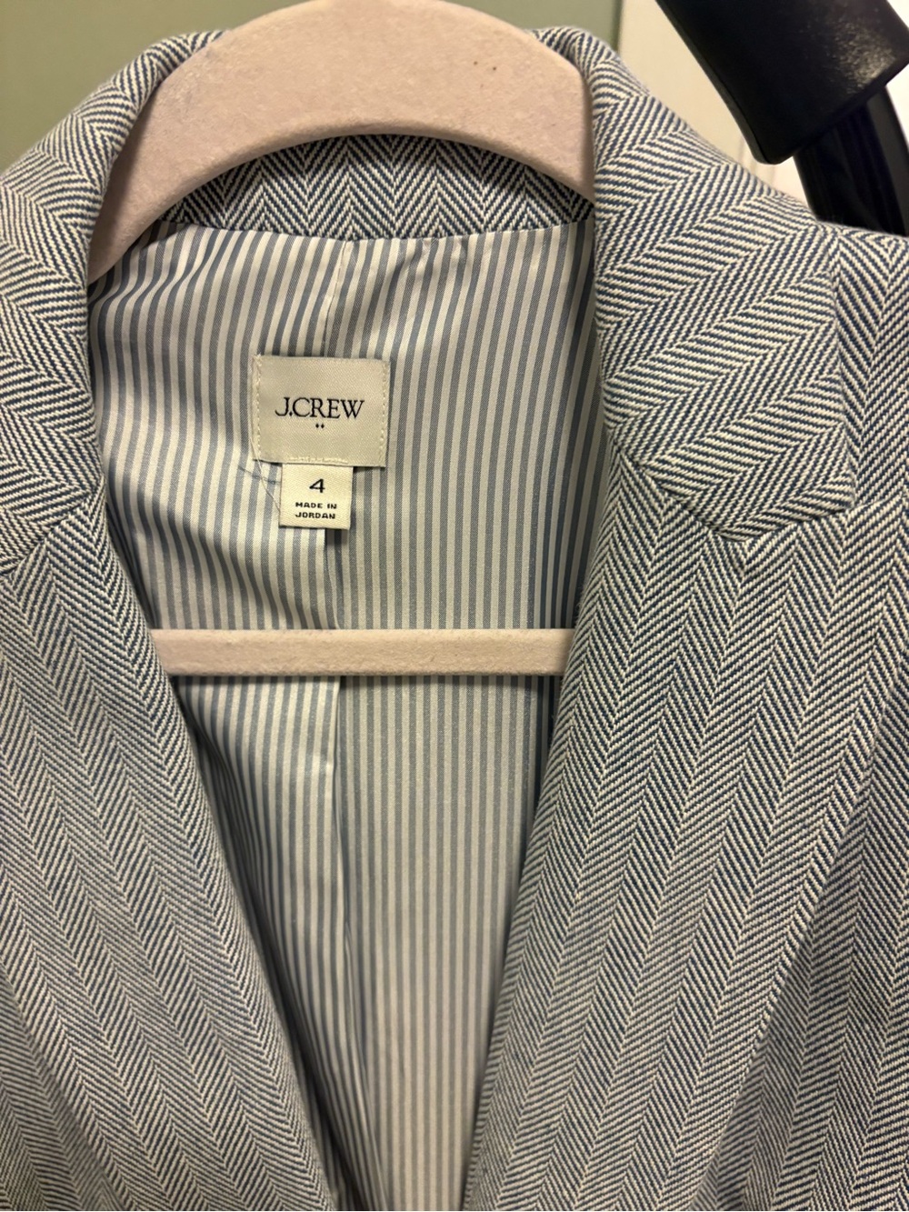 J. Crew Light Blue Women's Single-Button Blazer - Picture 3 of 3